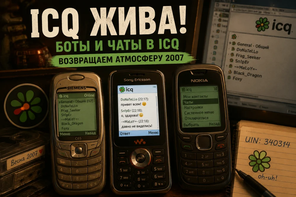 Боты и чаты в ICQ — возвращаем атмосферу 2007